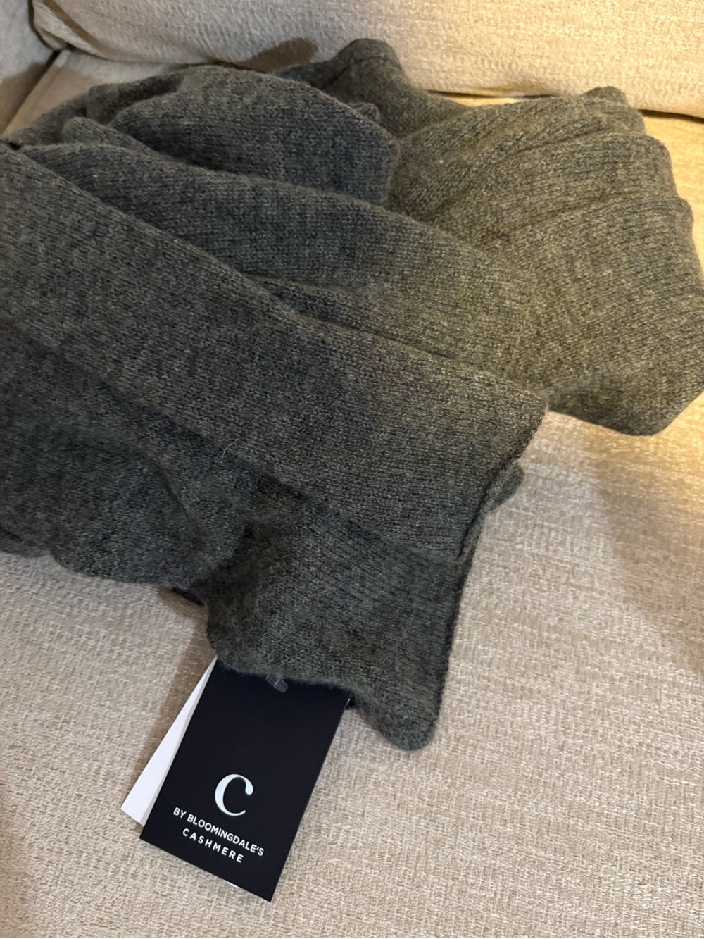 NEW C by Bloomindgales OS Gray scarf